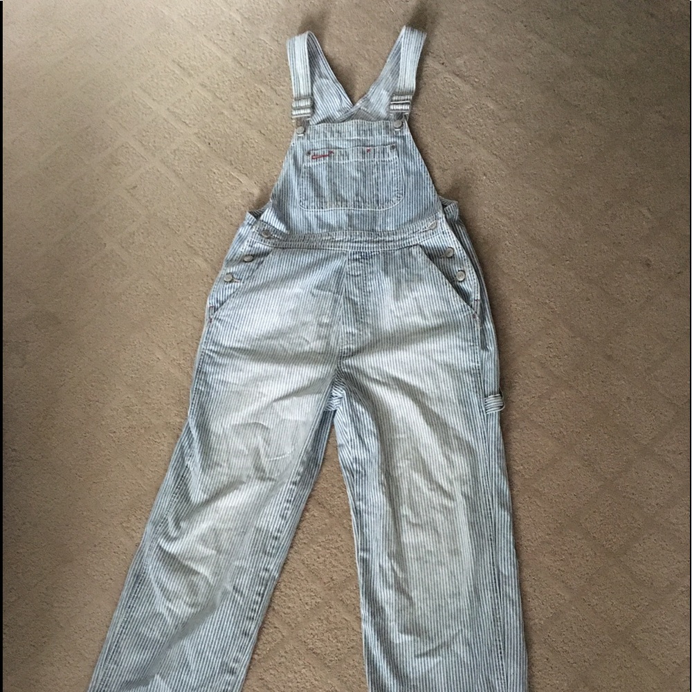 Vintage Gap Overalls with Stripes